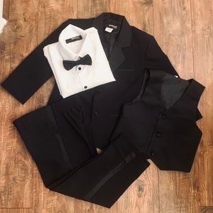 Little Boy's Usher Tuxedo Suit No Tail